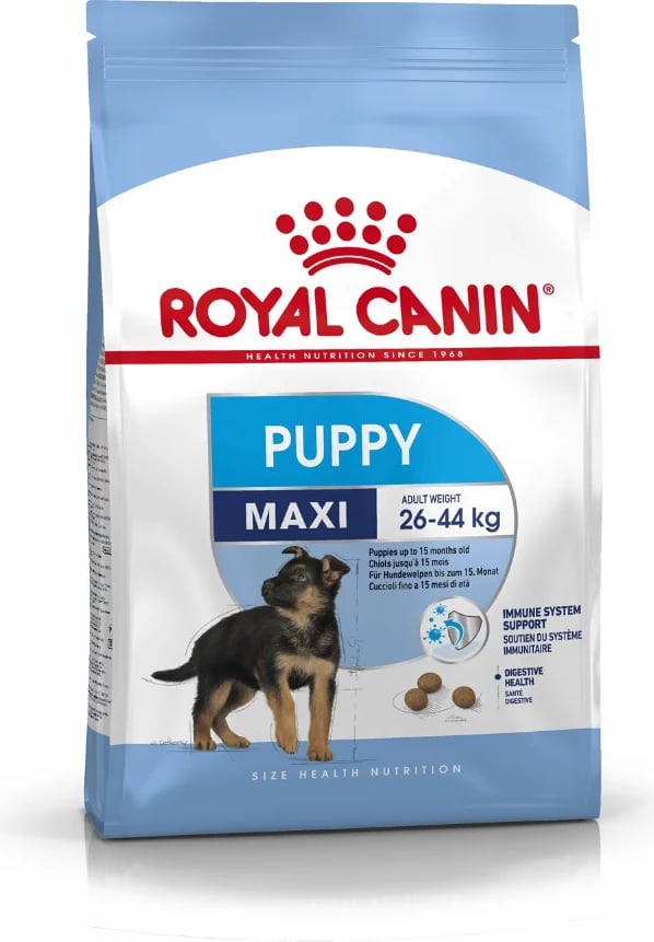 Ushqim i thatë për qen Royal Canin Maxi Puppy, 15 kg