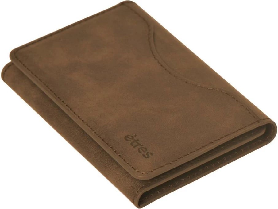 Portofol Etres Smart Wallet Classic, Deep Brown