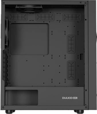 Kasë NATEC Genesis Diaxid 605F MIDI Tower me USB-C dritare zezë