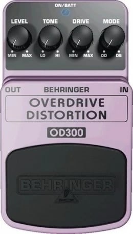 Efekt për kitarë Behringer OD300, Overdrive Distortion