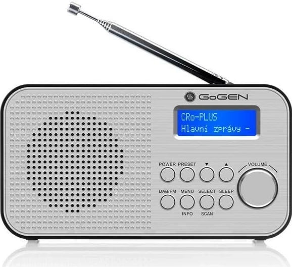 Radio GoGEN DAB 300 N, FM, DAB, DAB+, ngjyrë argjendtë