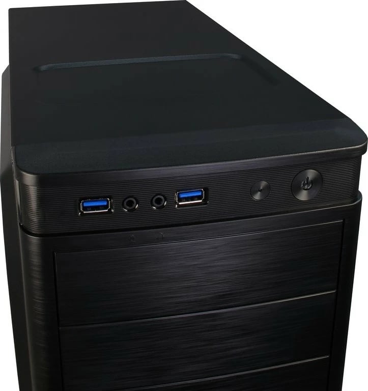 Kasë Inter-Tech IT-5905, Midi Tower, PC, ATX, micro ATX, e zezë