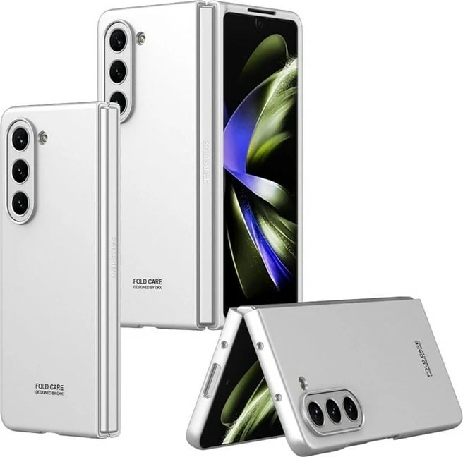 Mbulesë për telefon Megafox Teknoloji Galaxy Z Fold 5, argjendtë