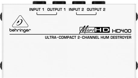 Eliminues zhurmash Behringer HD400, stereo