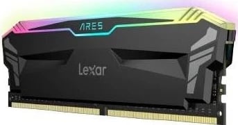 RAM Memorje Lexar ARES Gaming RGB, 16GB [2x8GB 3600MHz DDR4 CL16 DIMM], e zezë