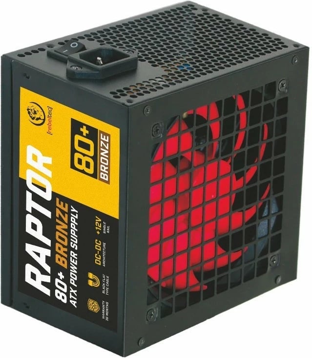 Furnizues me rrymë Rebeltec RAPTOR 600W, ATX, 80 Plus Bronze