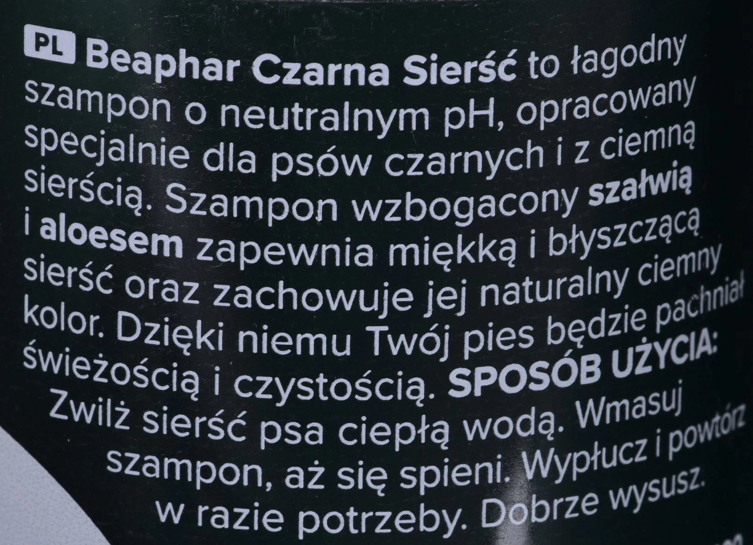 Shampo për qen me lesh të zi - Beaphar, 250ml