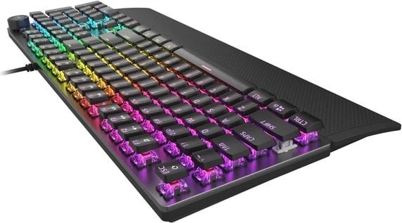 Tastierë mekanike Genesis Thor 400 RGB, Qwerty, USB 2.0, e zezë