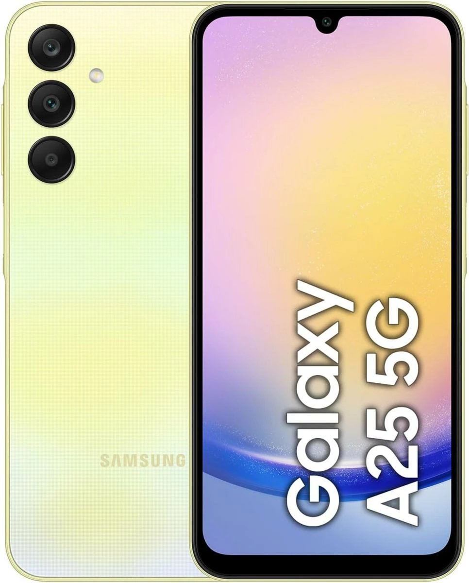 Celular Samsung Galaxy A25, 6.5", 6+128GB, 5G, i verdhë