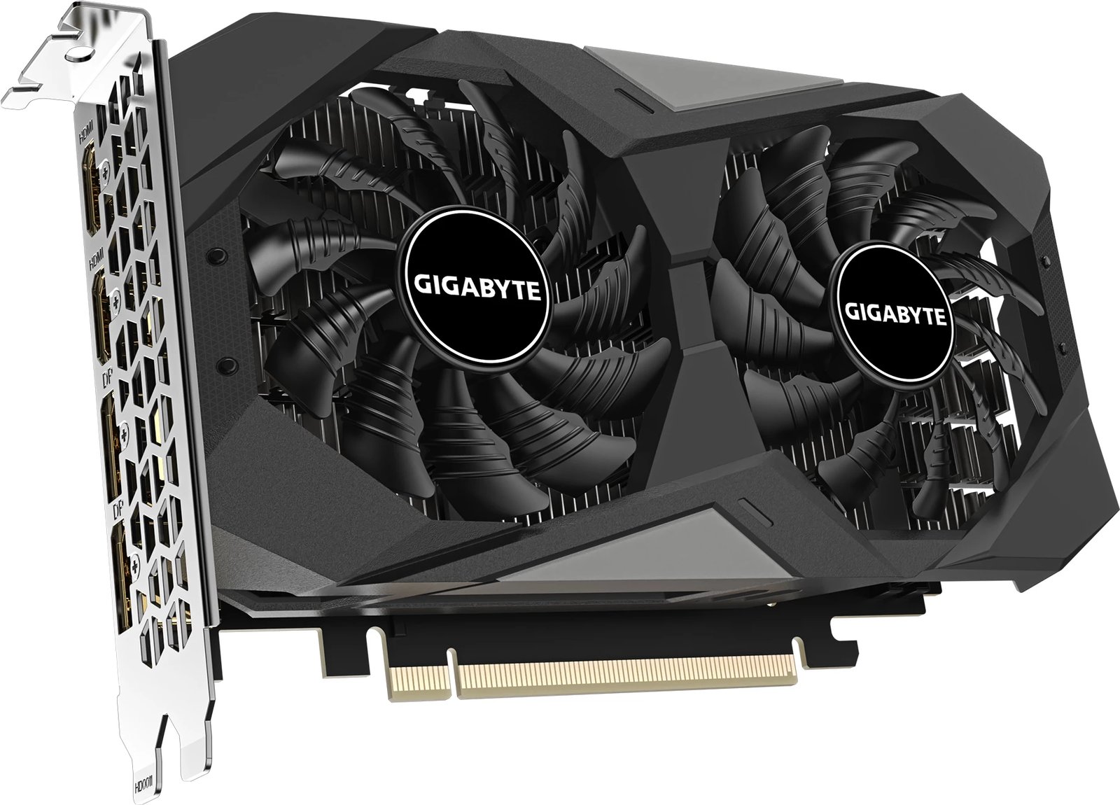 Kartelë grafike GIGABYTE RTX 3050 WINDFORCE OC 6GB, e zezë, gri