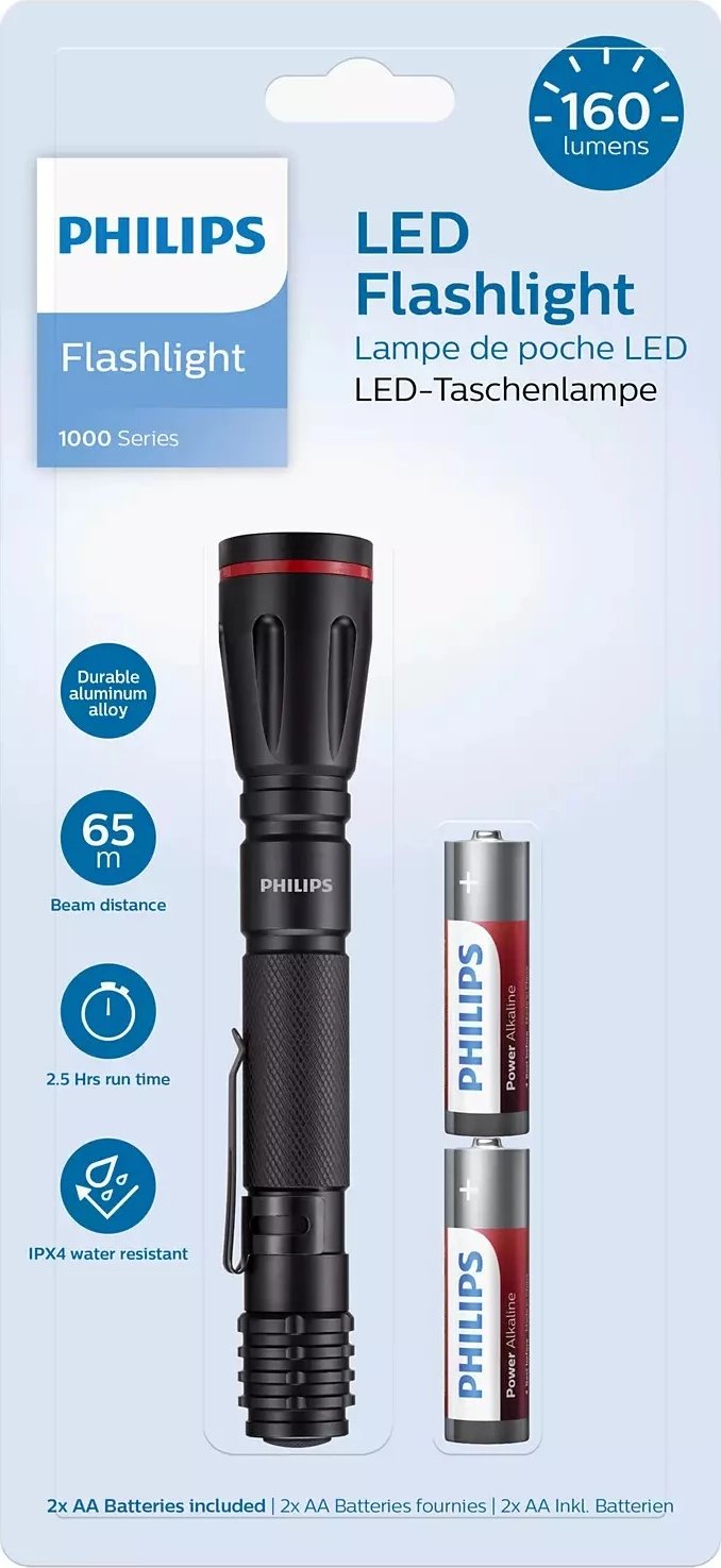 FLASHLIGHT PHILIPS SFL1001P/10 | LED IPX4 BLACK