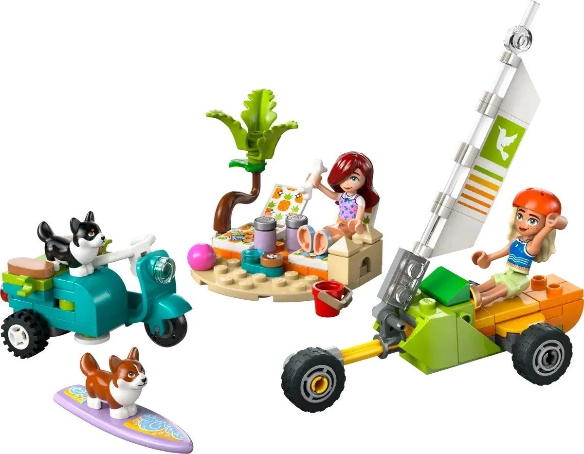 Set LEGO Friends 42641, Qentë në Surf dhe Aventurë me Skuter