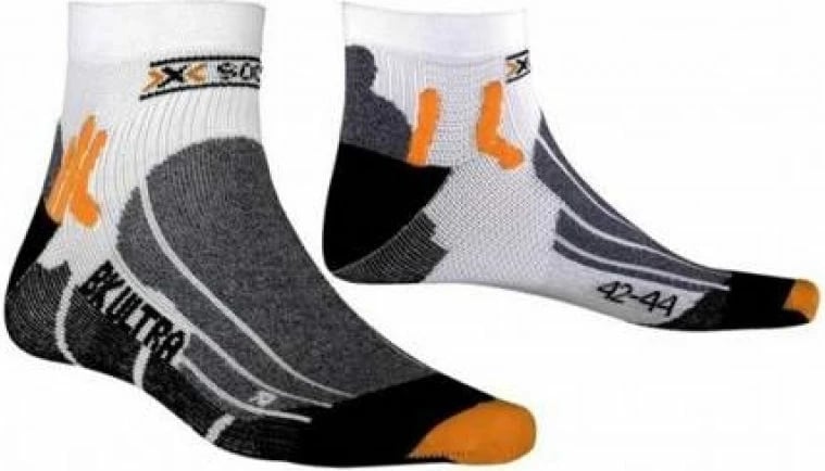 Çorape për biçikletë për femra X-Socks, të bardha