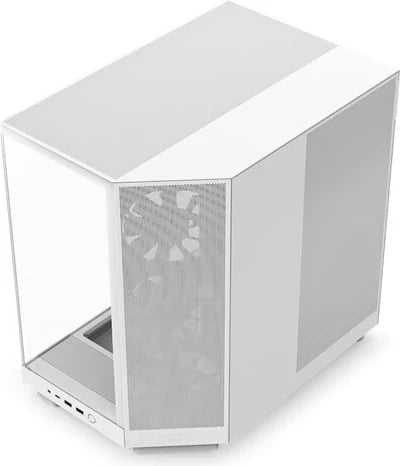 Kasë NZXT H6 Flow, Midi Tower, 3 x 120mm, e bardhë