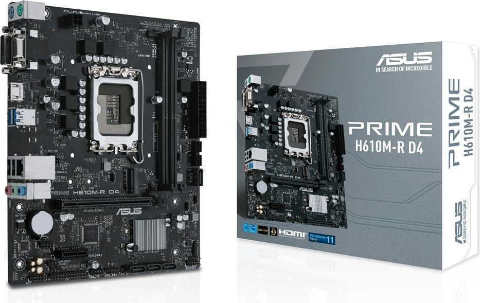 Pllakë amë ASUS PRIME H610M-R D4, Intel H610, micro ATX