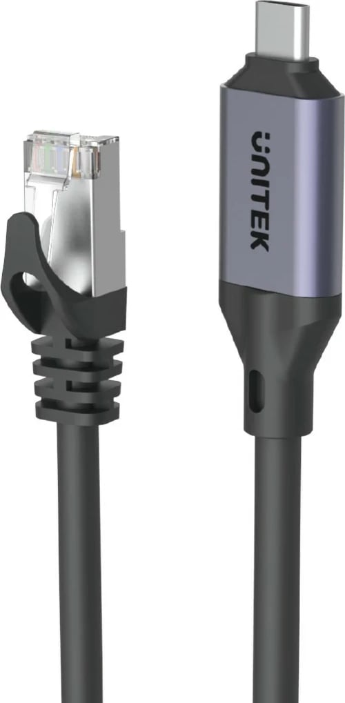 Kabllo  Ethernet Unitek USB C RJ-45 LAN, 2m, e zezë