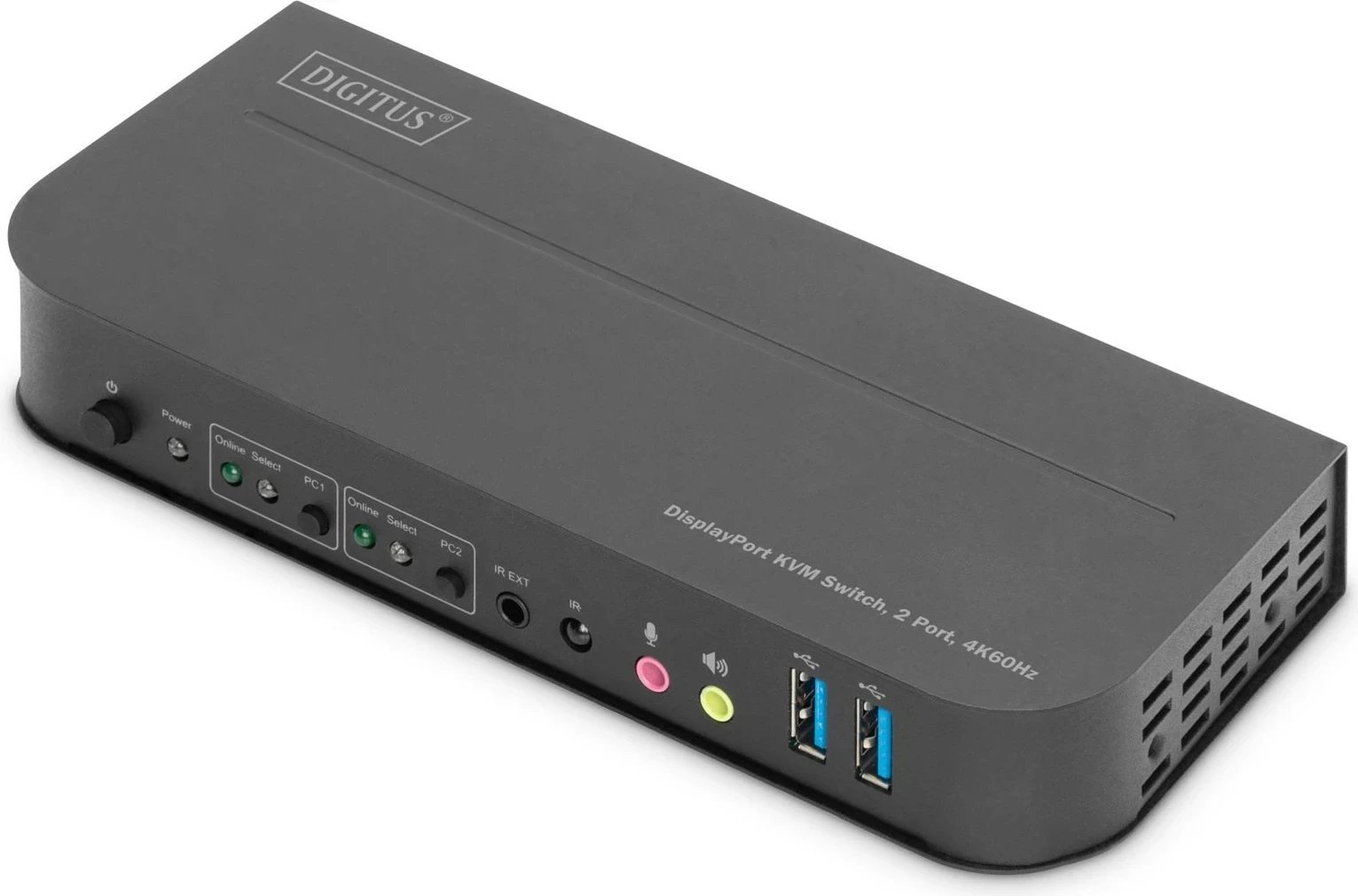 Switch KVM ATEN DIGITUS DS-12850, 2-Port, 4K60Hz, Gri