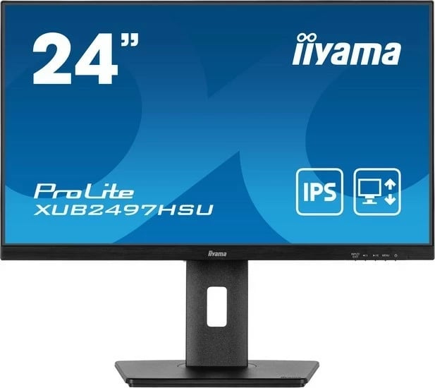 Monitor iiyama Prolite XUB2497HSU-B1, 23.8'', IPS, Full HD, 1ms, 100Hz, e zezë