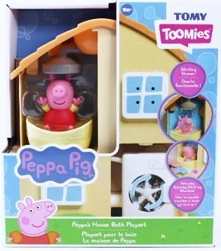 Set lodrash Tomy Peppa Pig për banjo, shumëngjyrësh