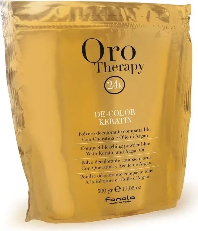 Blanzh për flokë Fanola Oro De-Color Keratin, 500 g