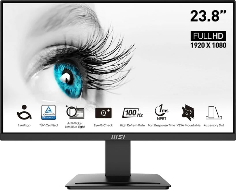 Monitor MSI PRO MP2412, 23.8", 100Hz, i zi 