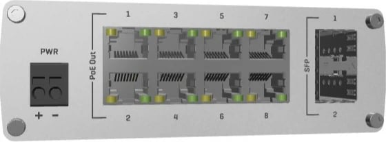 Switch Teltonika TSW200, Unmanaged, Gigabit Ethernet, Power over Ethernet, Montim në rack, Montim në mur