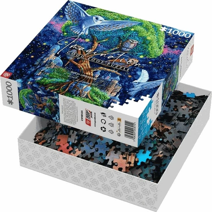 Puzzle Good Loot Imagination Roch Urbaniak Owl Island, 1000 pjesë, Multikolor