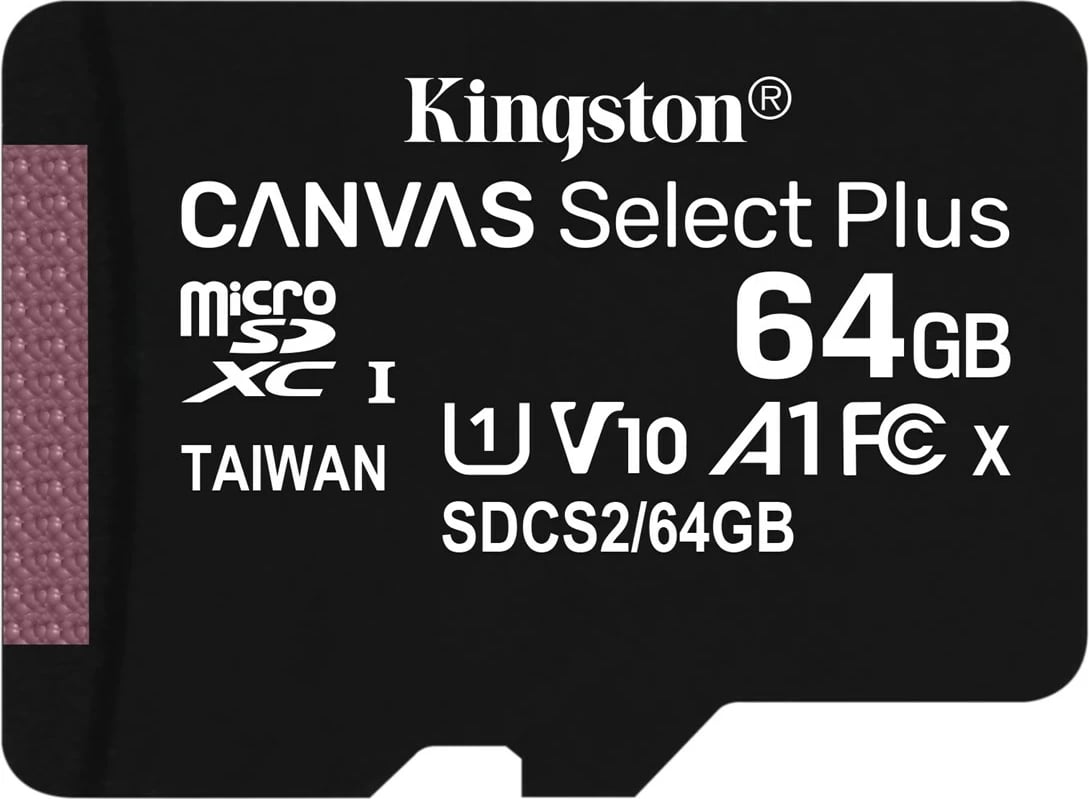 Kartë e memories Kingston Micro SDXC Canvas Select Plus, 64GB