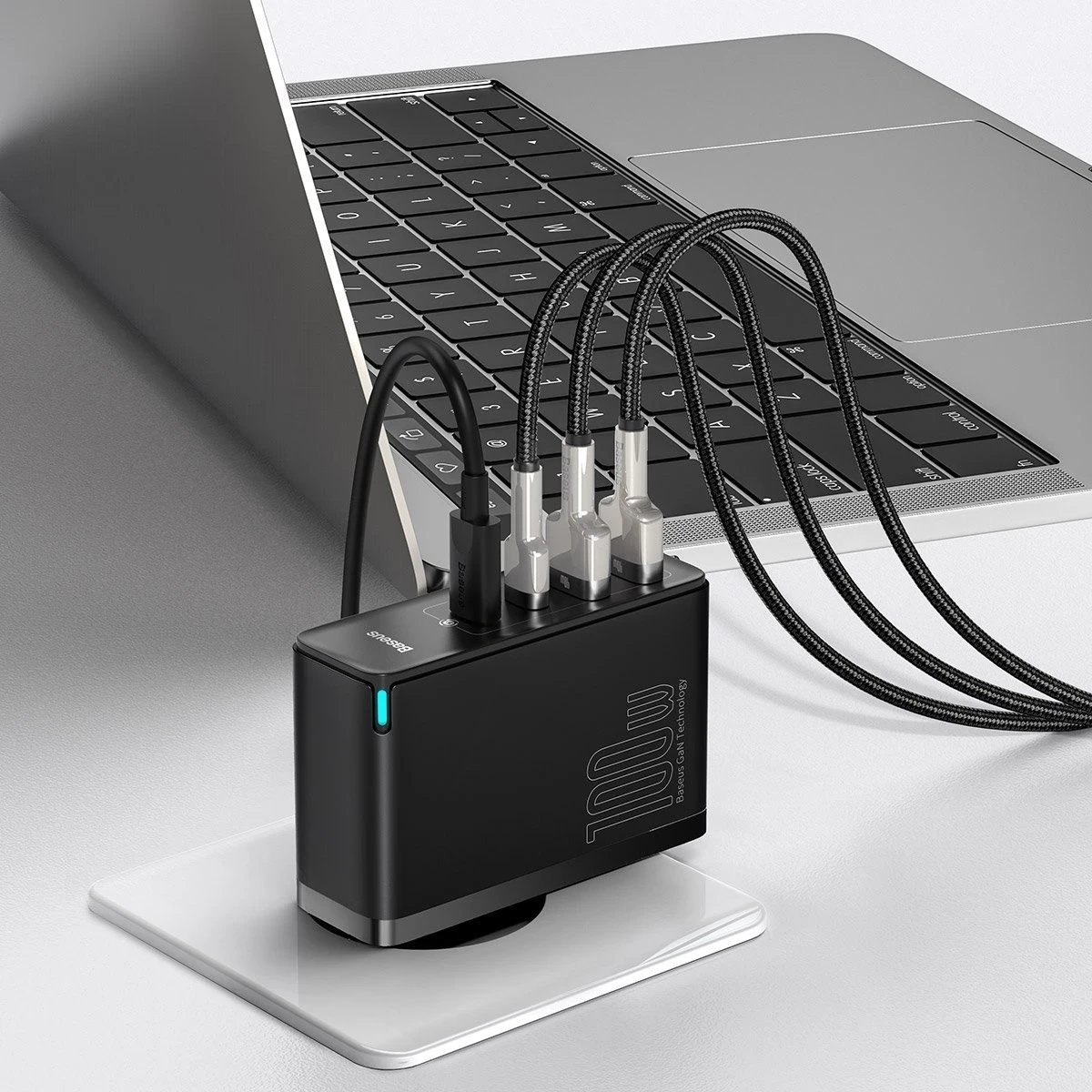 Karikues Baseus GaN2 Pro, 2x USB + 2x USB-C, 100W, EU, i zi