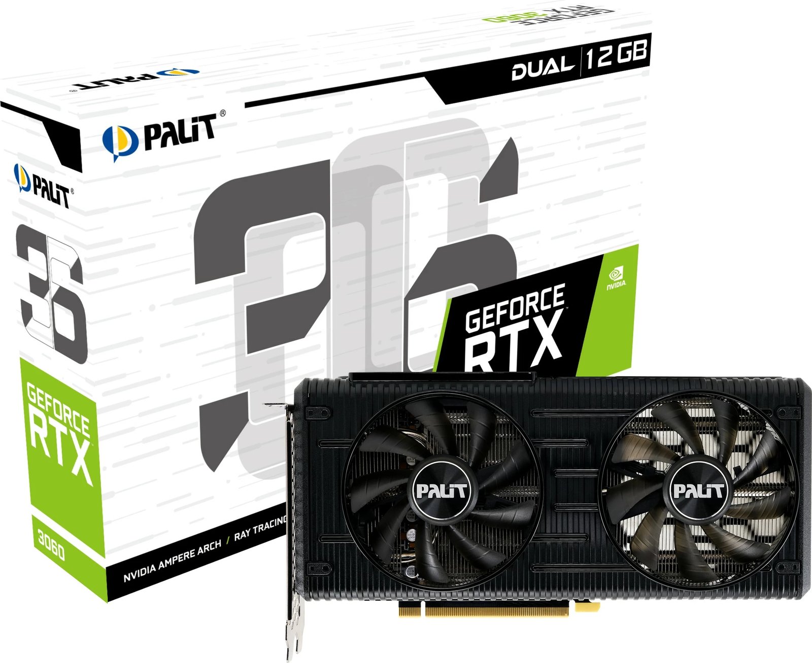 Kartelë grafike Palit GeForce RTX 3060, 12 GB, GDDR6, PCI Express x16 4.0