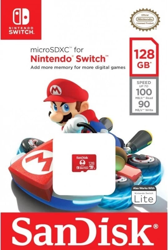 Kartë memorie SanDisk Ultra microSDXC 128GB për Nintendo Switch