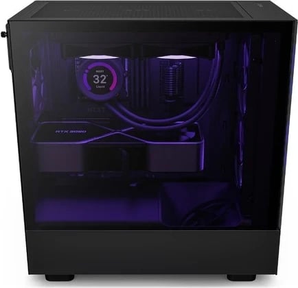 Kasë NZXT H5 Elite, midi Tower, 1 x USB 3.1, 1 x USB-C 3.1, audio, e zezë