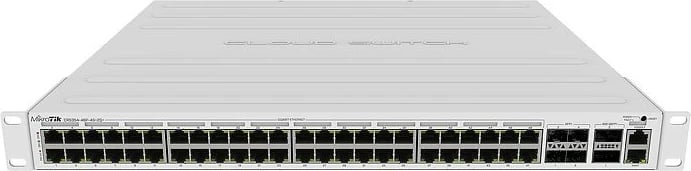 Switch MikroTik CRS354-48P-4S+2Q+RM, Managed, L3, Gigabit Ethernet, PoE, Rack mounting, 1U