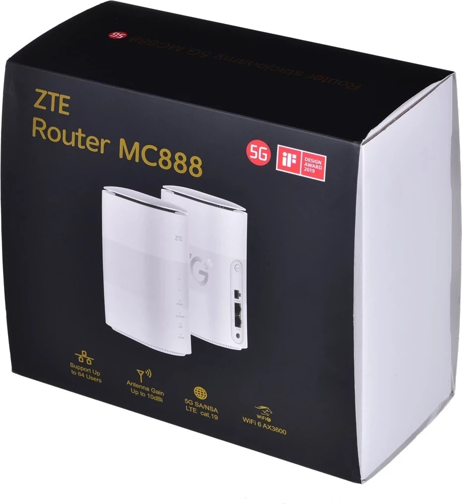 Router 5G ZTE MC888, i bardhë