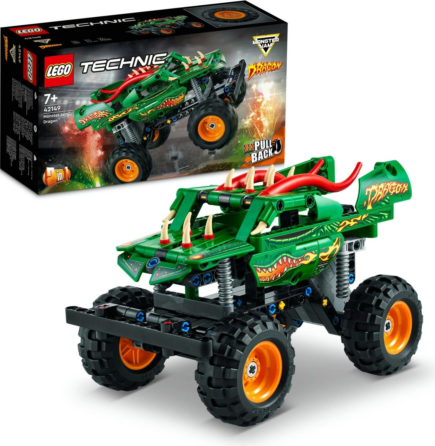 Lodra LEGO Technic Monster Jam Dragon 42149, 217 pjesë