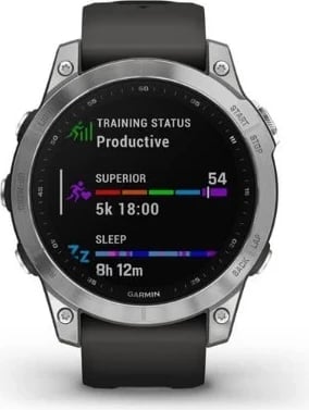 Orë inteligjente Garmin Fenix 7, e zezë