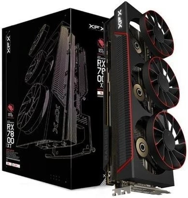 Kartelë grafike XFX Quicksilver AMD Radeon RX 7800 XT, 16 GB, e zezë