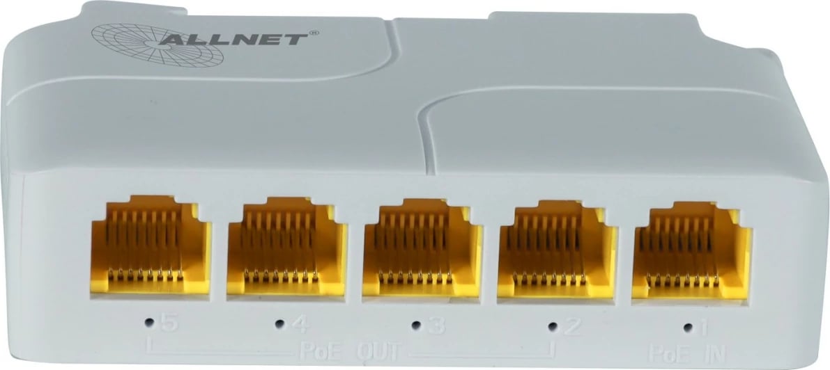 Switch ALLNET ALL-SG8005PD-BT90, 5 porte, PoE, bardhë