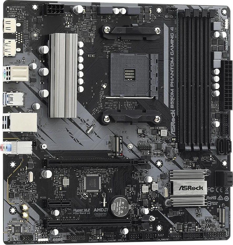 Pllakë amë ASRock B550M Phantom Gaming 4, Socket AM4, 128 GB, e zezë