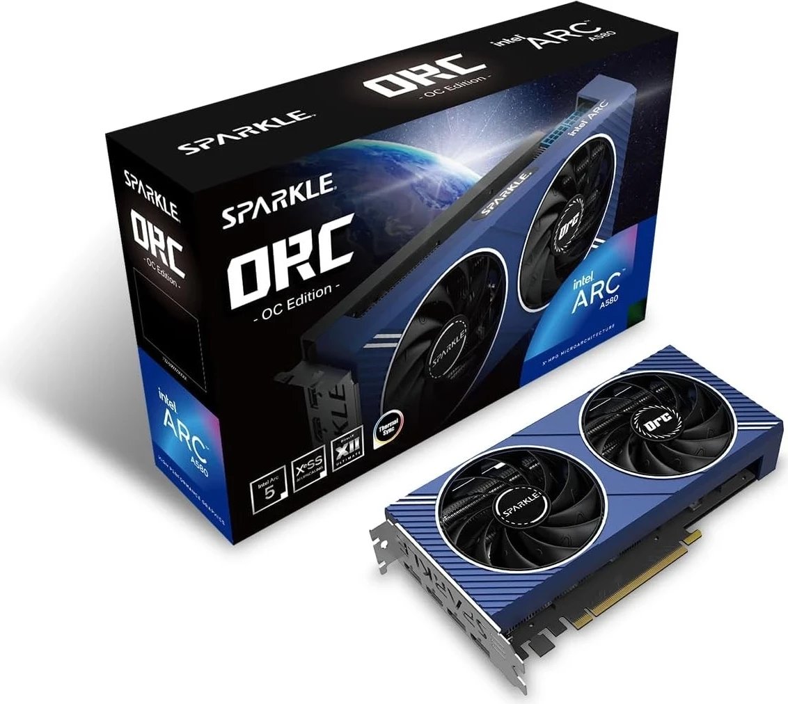 Kartë Grafike Sparkle Intel Arc A580 ORC OC Edition, Blu