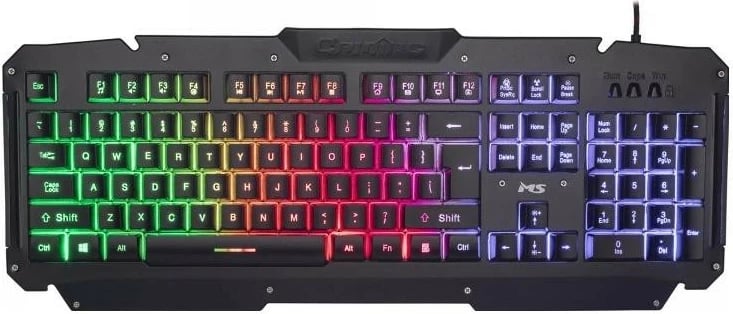 Tastierë MS Elite C330, RGB, me kabllo, e zezë