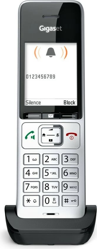 Telefon Gigaset COMFORT 500HX, Analog/DECT, Black, Silver