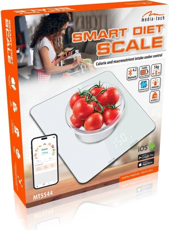 Peshore kuzhine SMART DIET SCALE MT5544, e bardhë