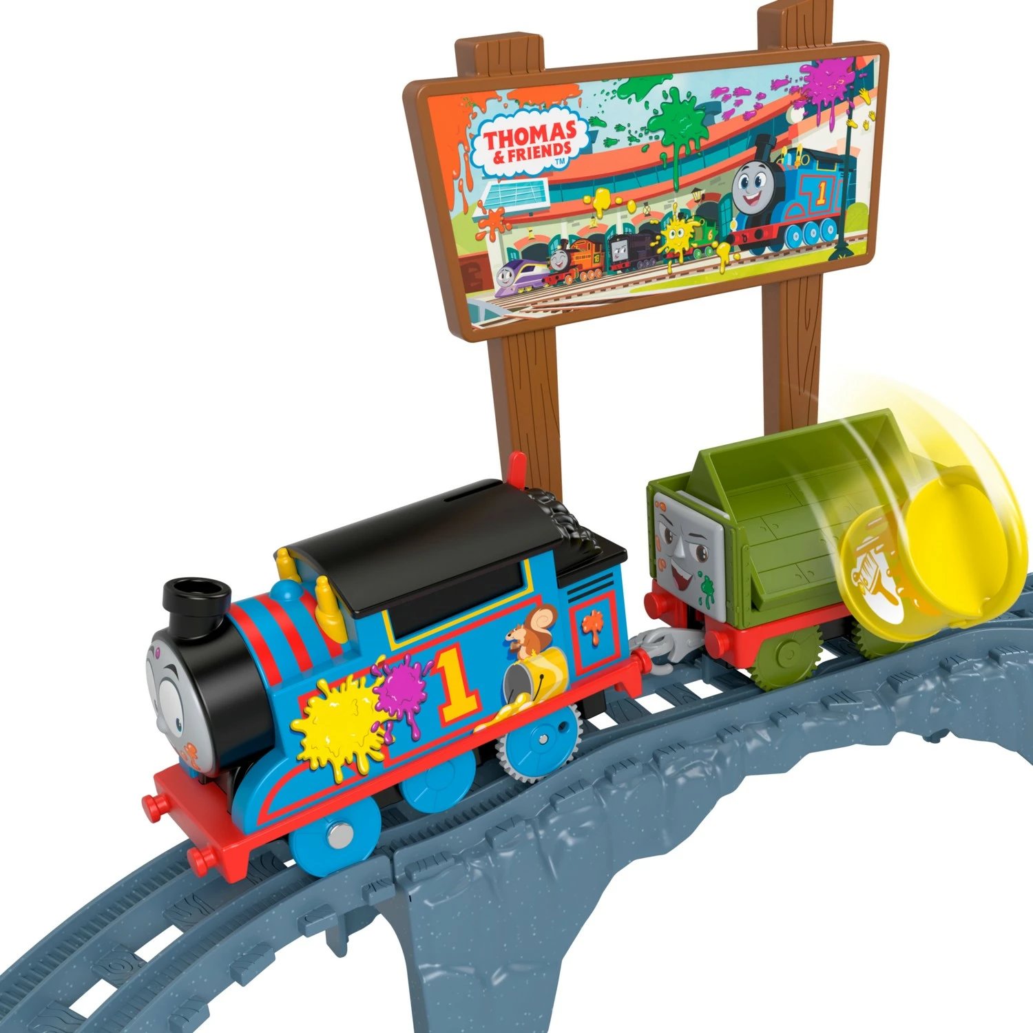 Set për fëmijë Fisher-Price, Thomas and Friends - Paint Delivery Set HTN34