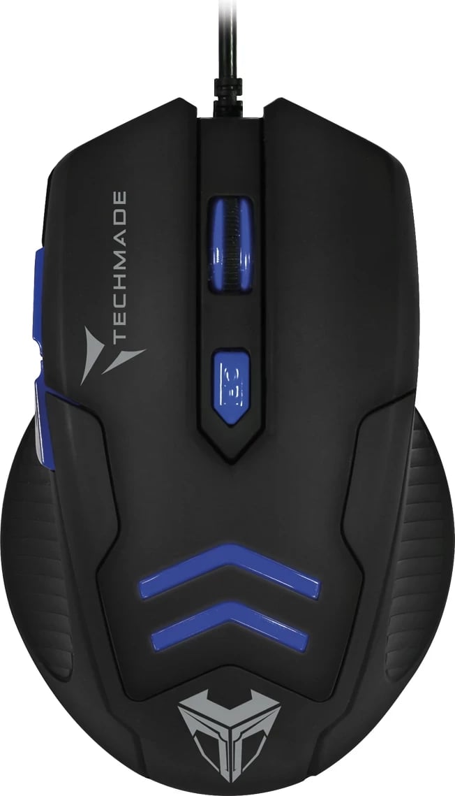 Set Maus dhe mauspad gaming Techmade M016, i kaltër