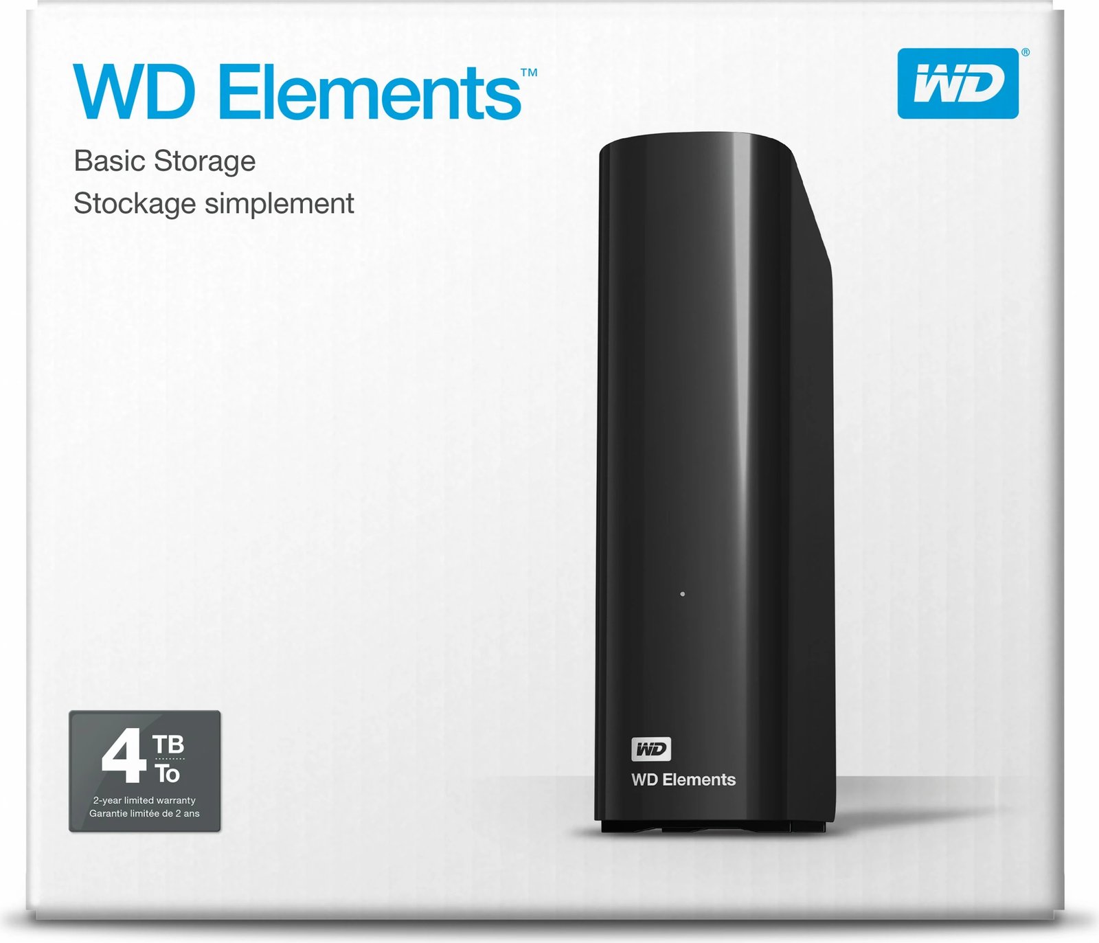 Hard disk Western Digital WD Elements Desktop, 4 TB, 3.2 Gen 1 (3.1 Gen 1), i zi