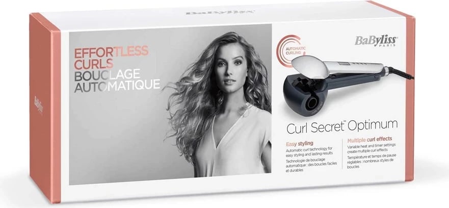 Hekur për kacurrela BaByliss Curl Secret Optimum, i Zi