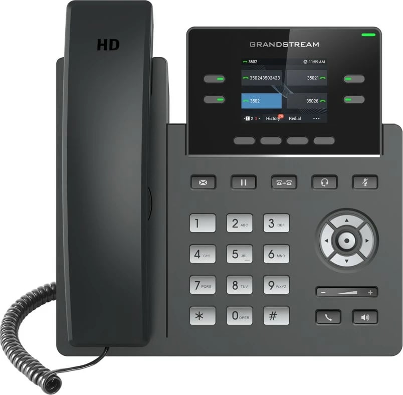 Telefon IP Grandstream GRP2612P, 2 linja, i zi