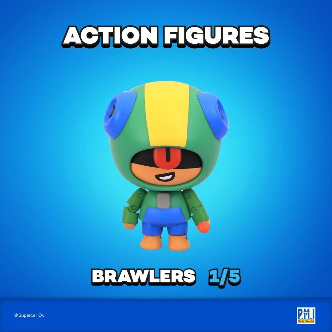 Figurë aksioni Brawl Stars S1, P.M.I. Kids World, Leon, 11cm