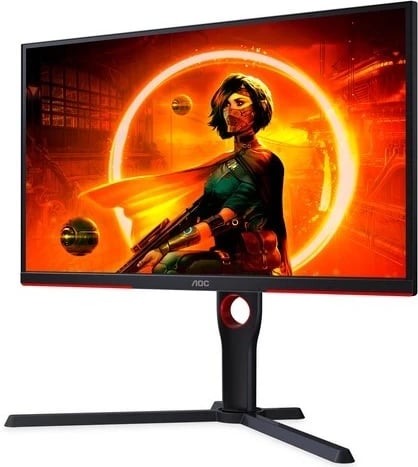 Monitor gaming AOC 25G3ZM/BK, 24.5", Full HD, 240Hz, 0.5ms, e zezë-kuqe